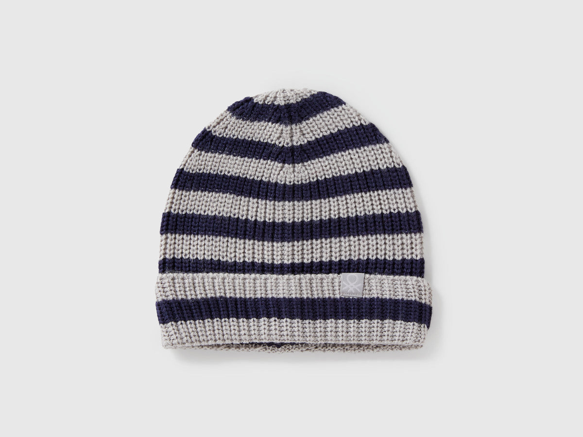 Cappello a righe multicolor