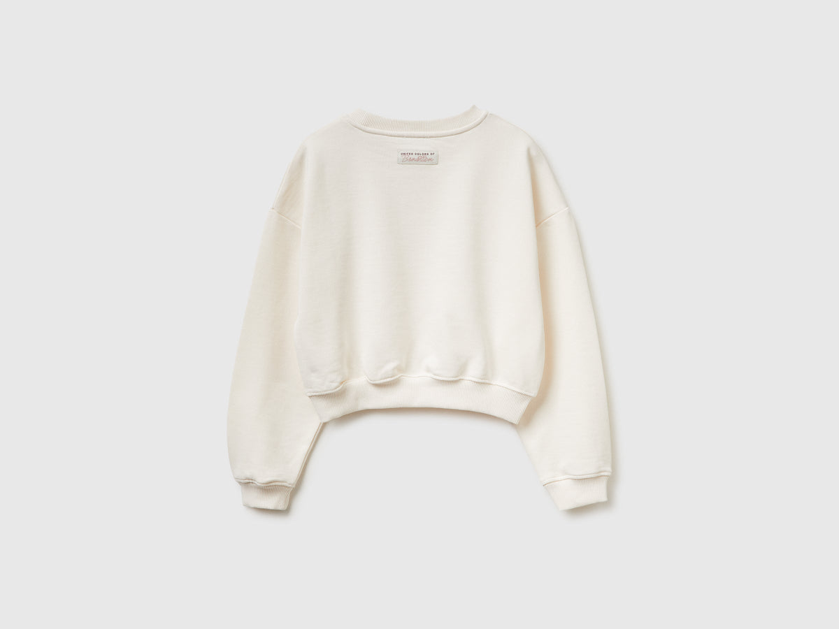 Felpa cropped fit