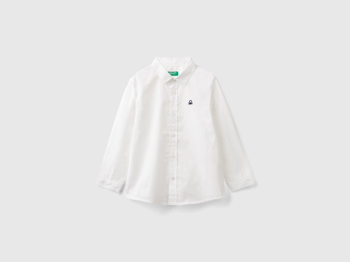 Camicia bianca in puro cotone