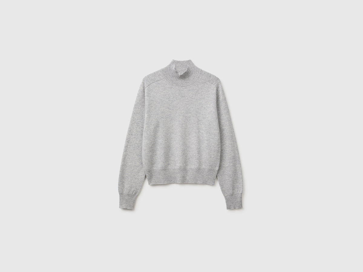 Maglia dolcevita in misto cashmere