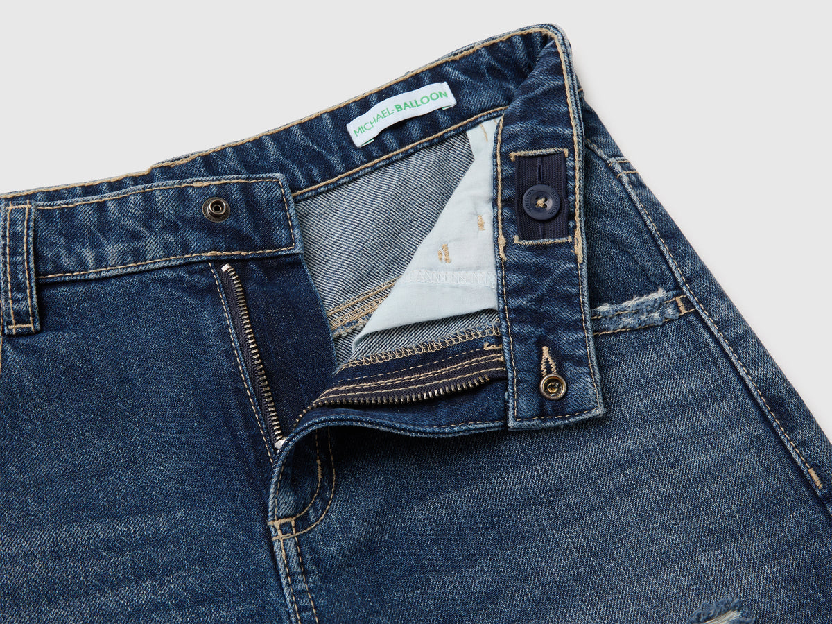 Jeans trattati balloon fit