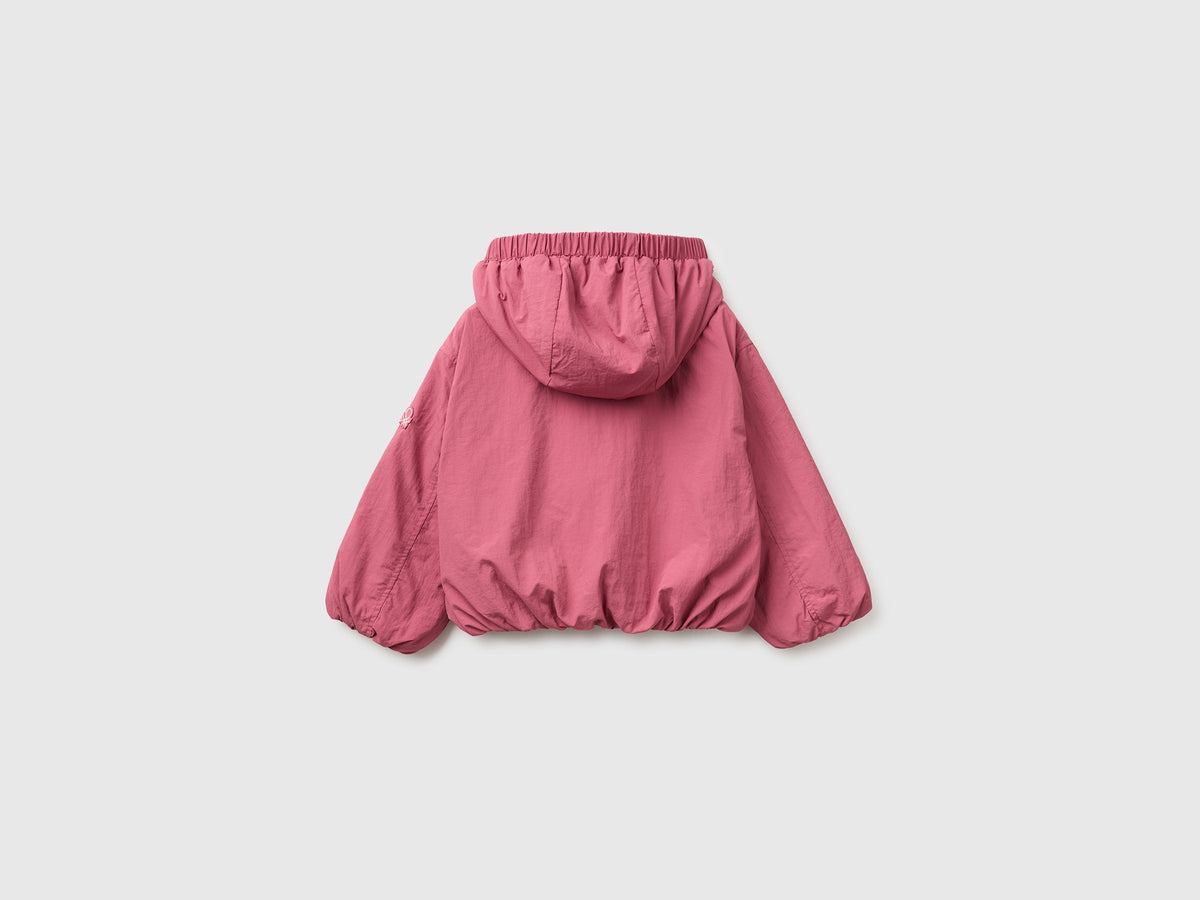 Giacca in nylon con cappuccio