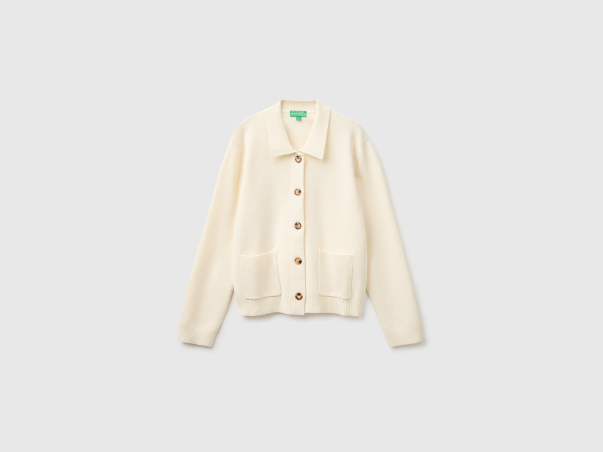 Giacca in maglia in misto cashmere
