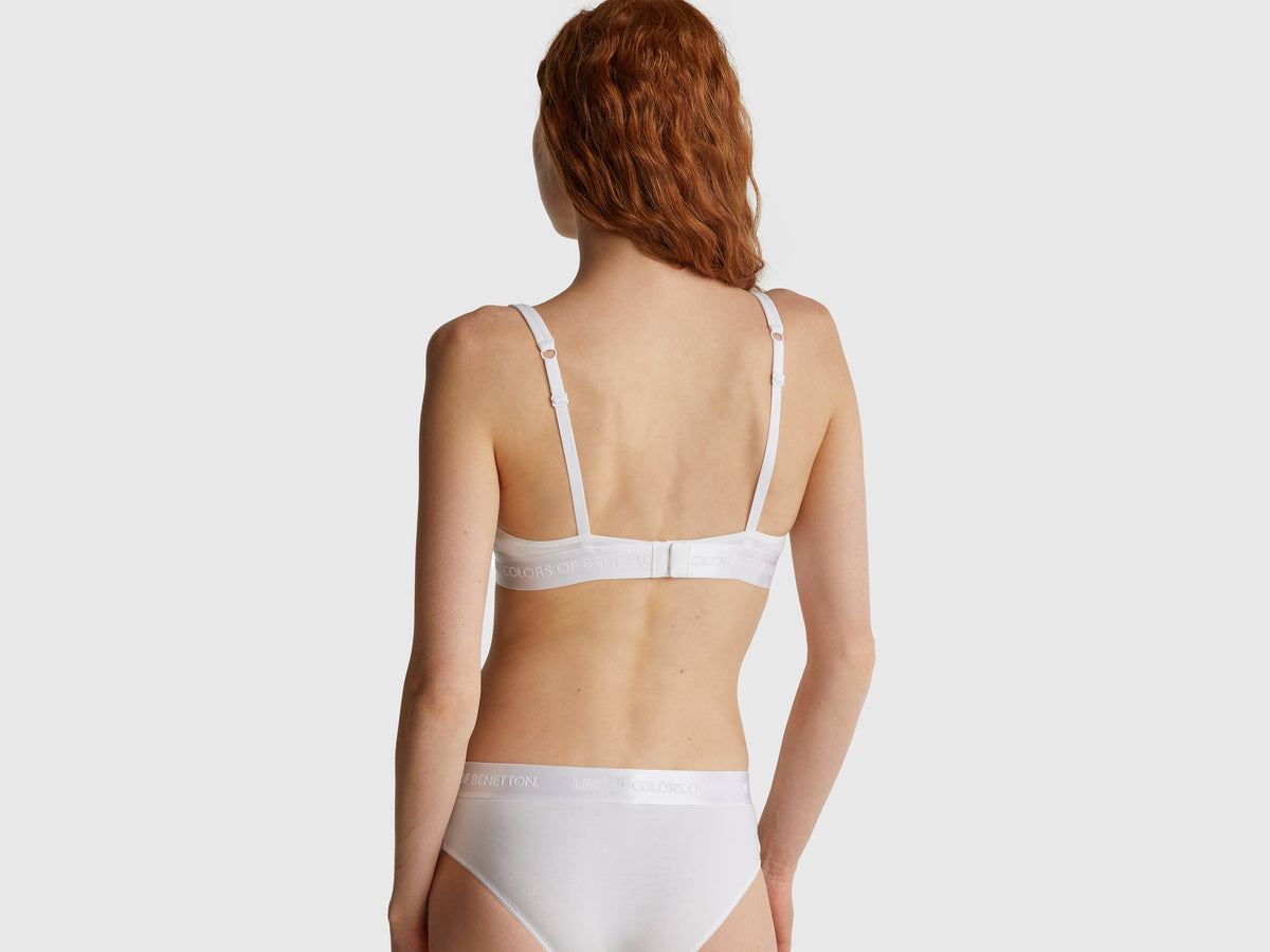Reggiseno a triangolo in cotone stretch