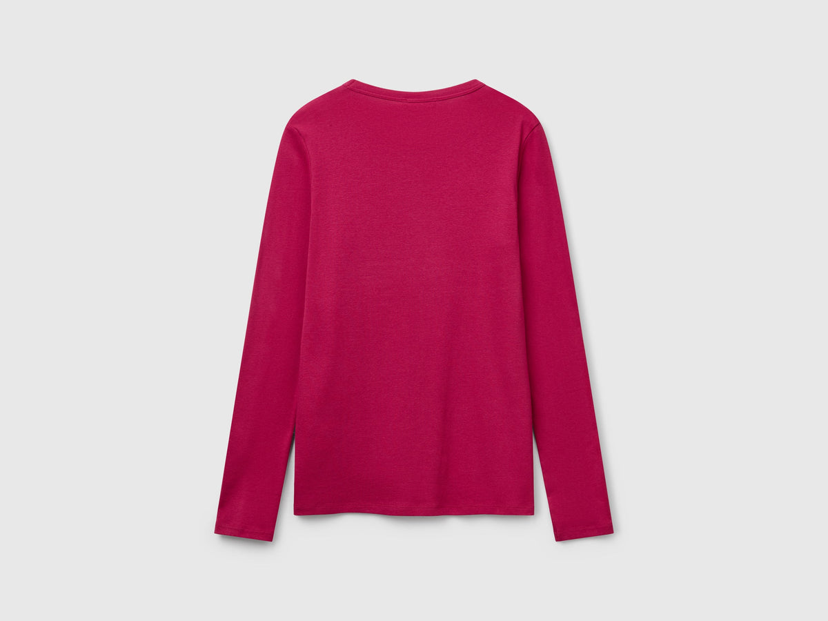 T-shirt manica lunga 100% cotone