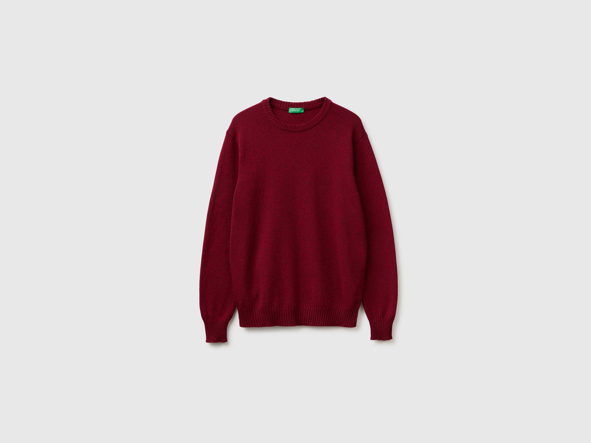 Maglia girocollo in misto lana e cashmere