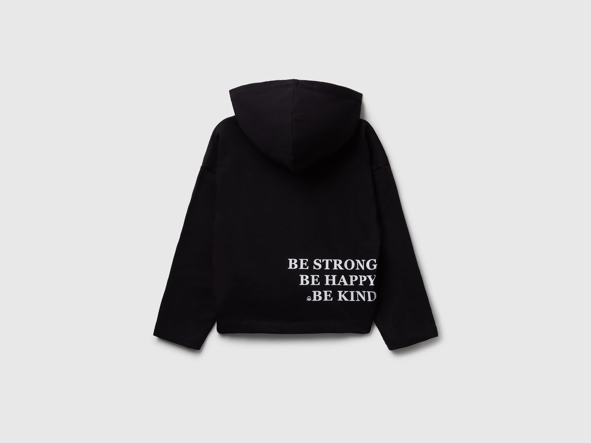 Felpa con stampa slogan