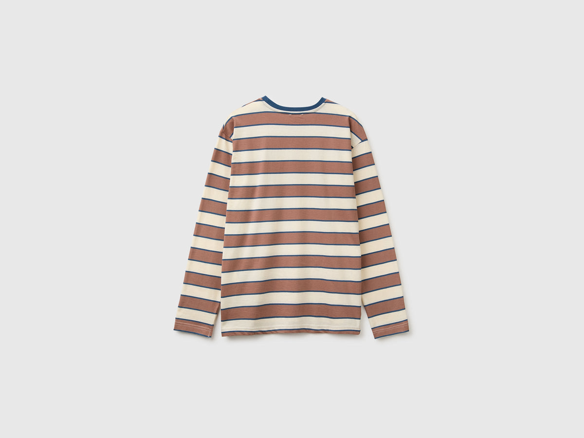 T-shirt a righe in cotone bio
