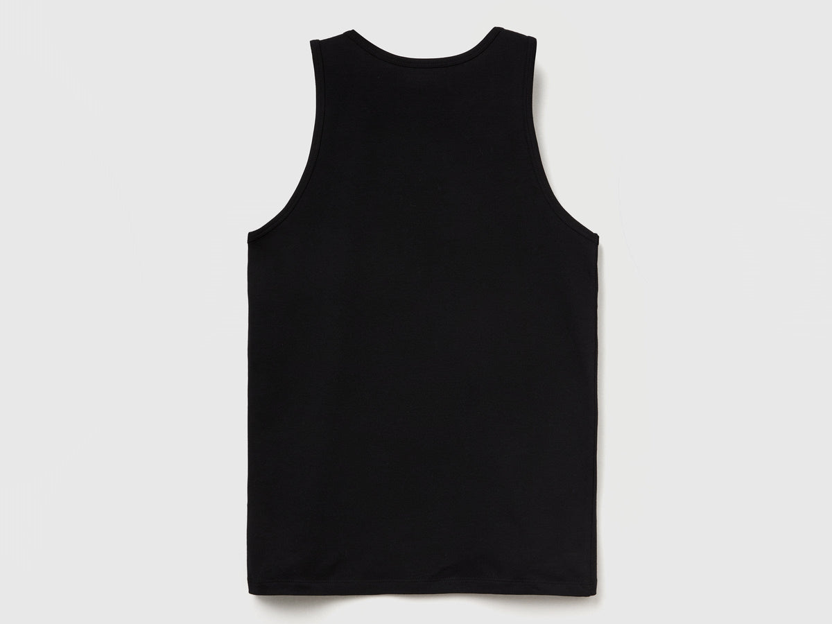 Canotta in cotone stretch
