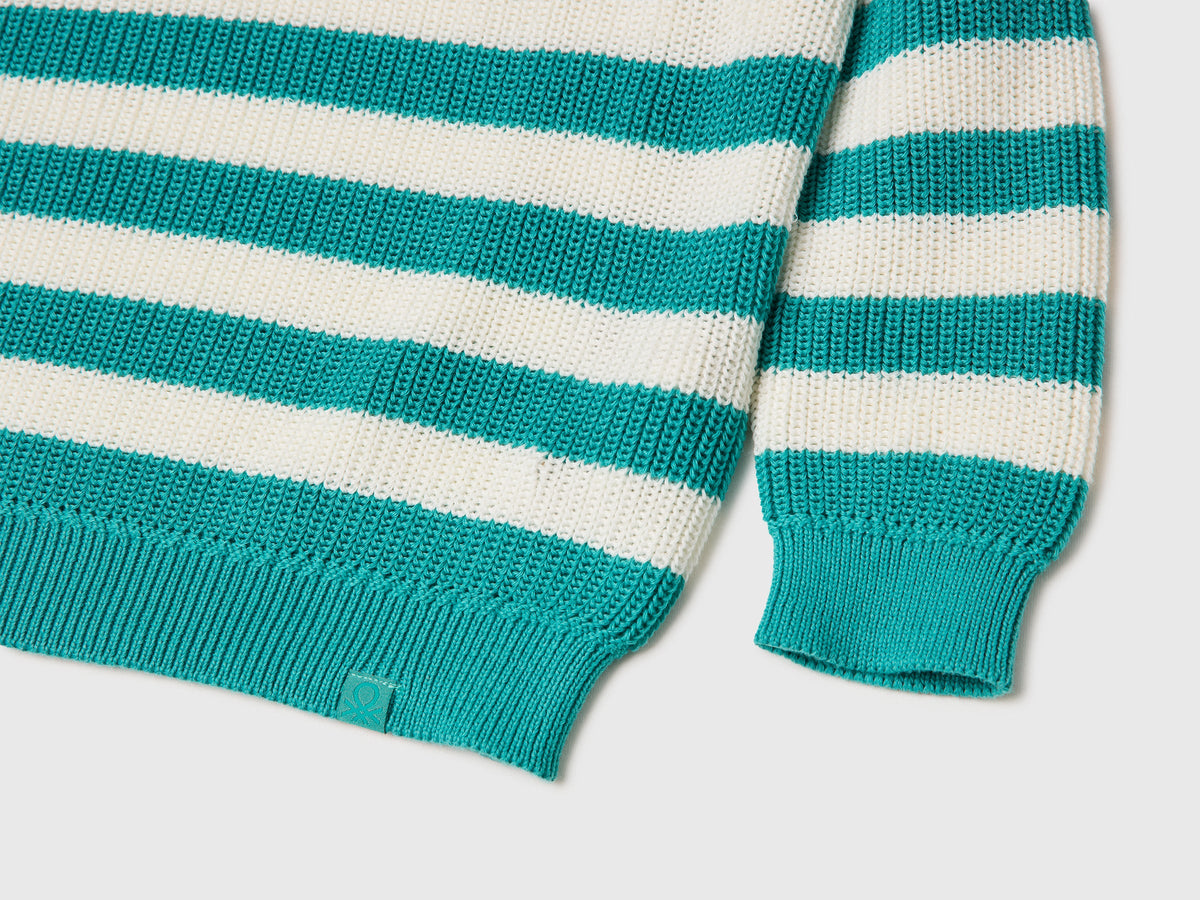 Maglia con righe bicolor