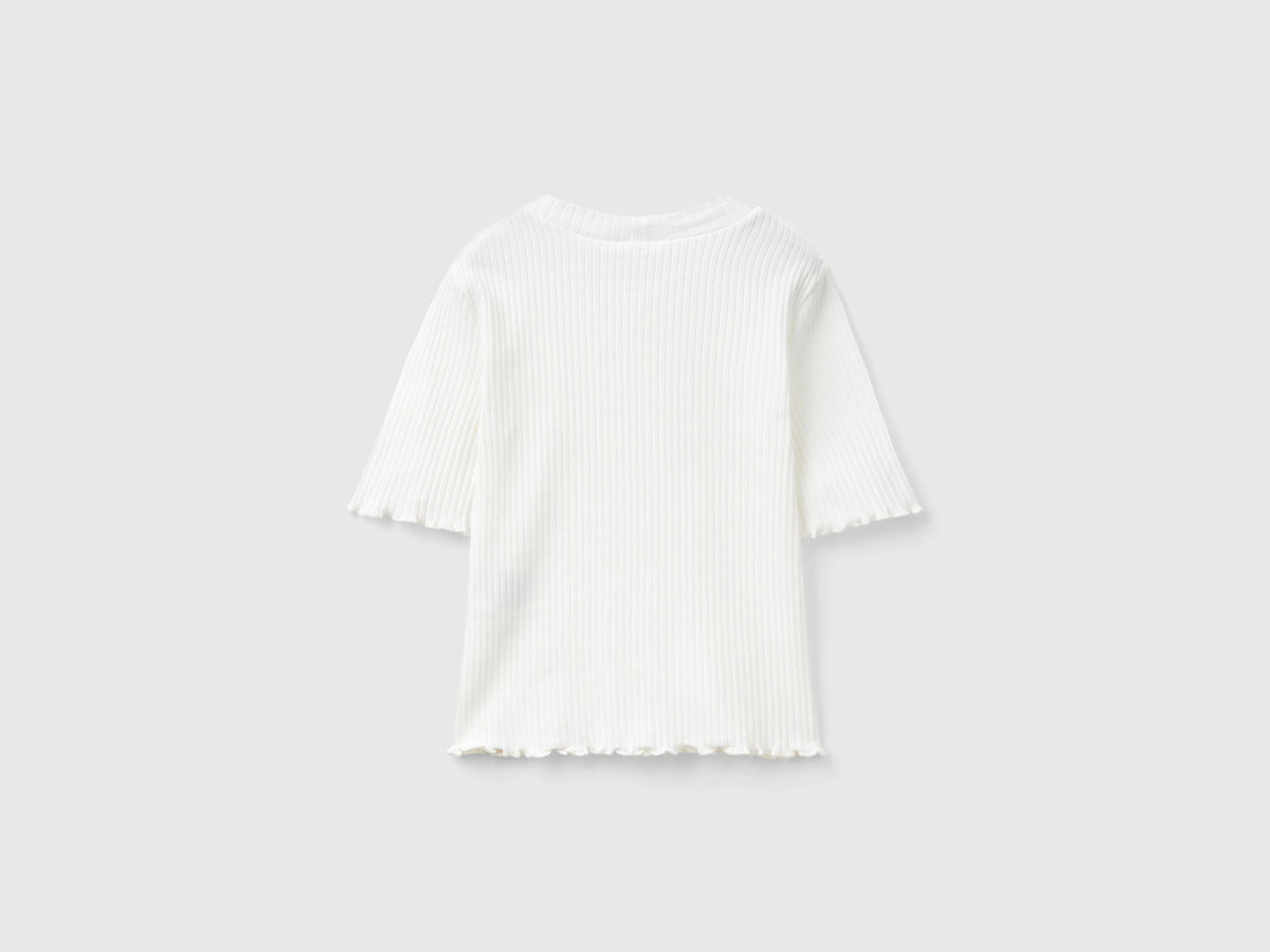 T-shirt lupetto a manica corta