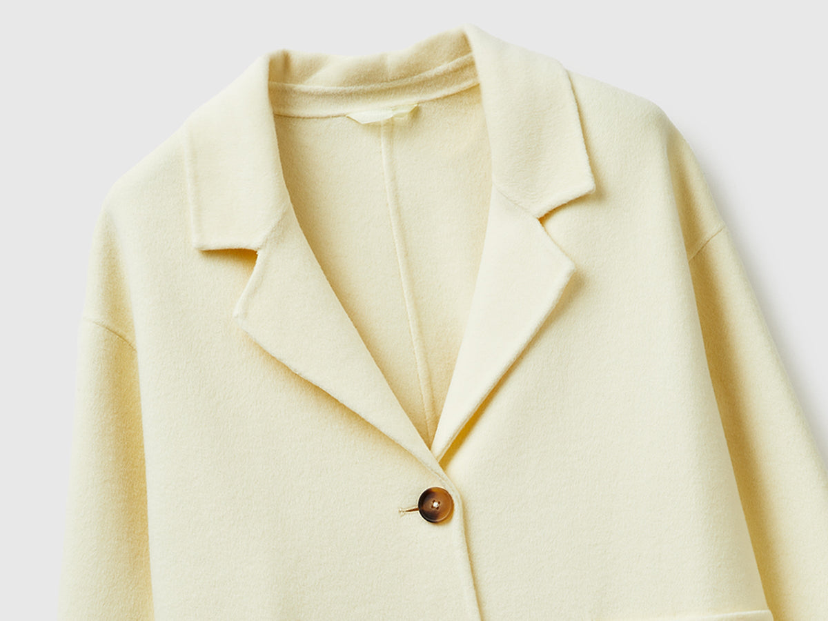 Cappotto lungo in misto lana