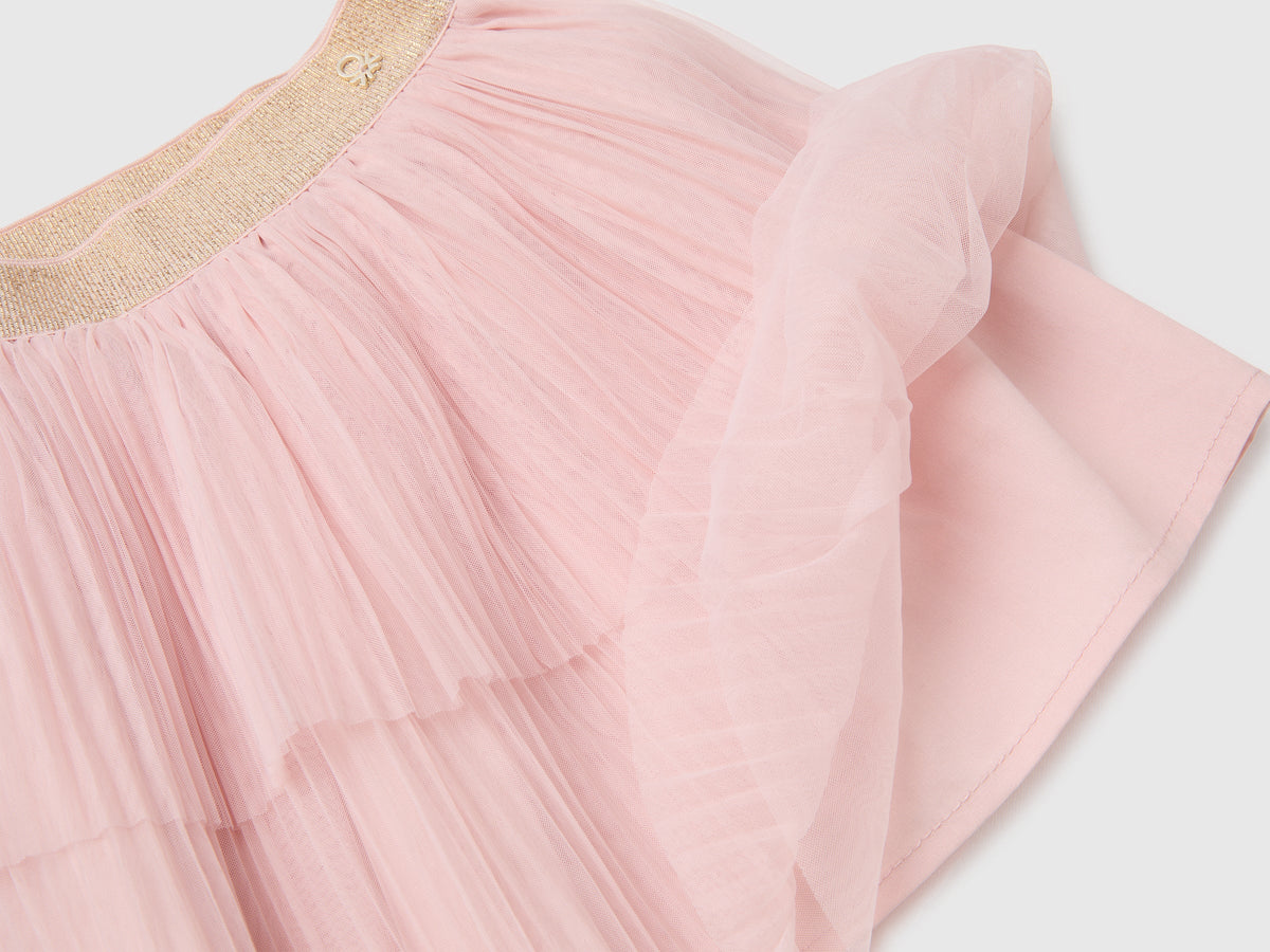 Gonna in tulle plissé