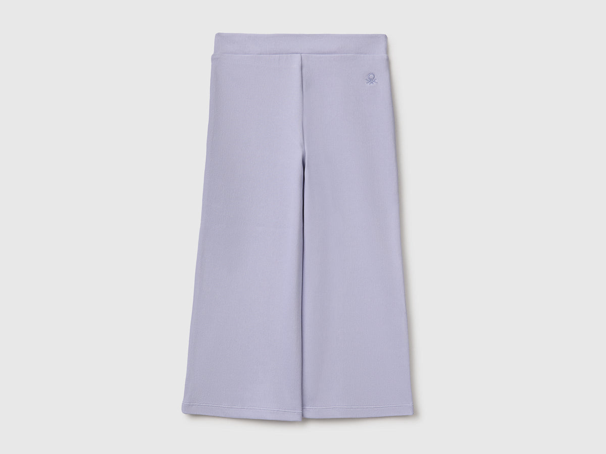 Pantaloni ampi in cotone stretch