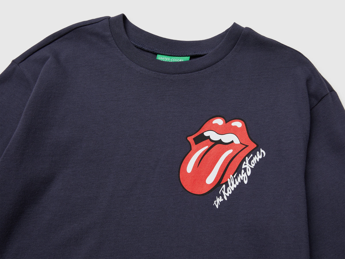Maglietta "The Rolling Stones" con stampa davanti e dietro