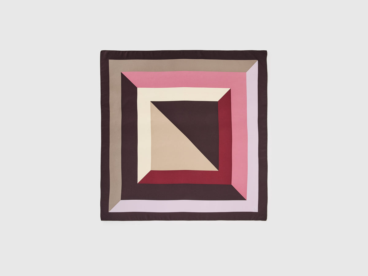 Foulard con stampa fantasia