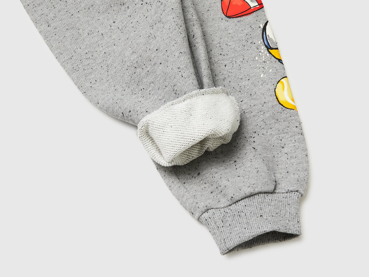 Joggers over fit con stampa