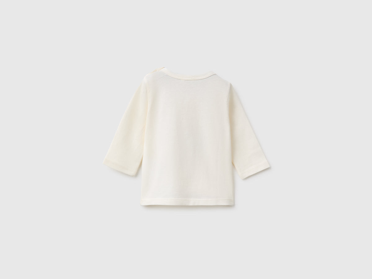 T-shirt con stampa in cotone bio