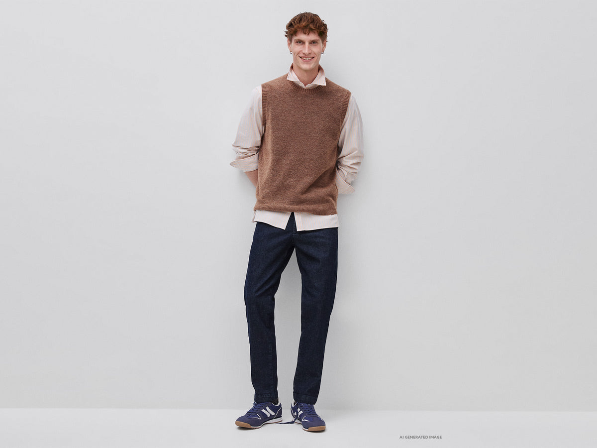 Gilet in maglia di misto alpaca