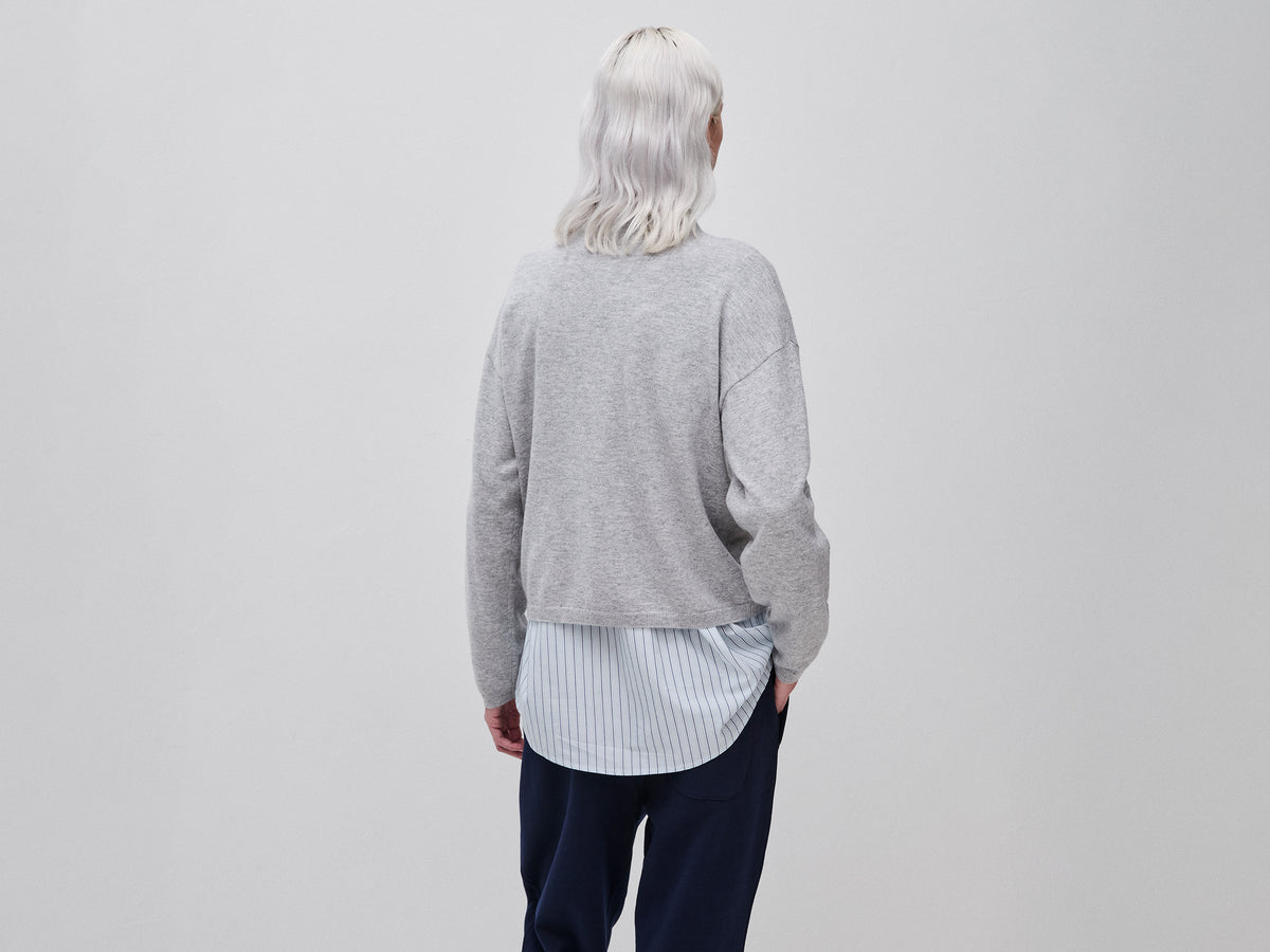 Maglia morbida in misto lana e cashmere