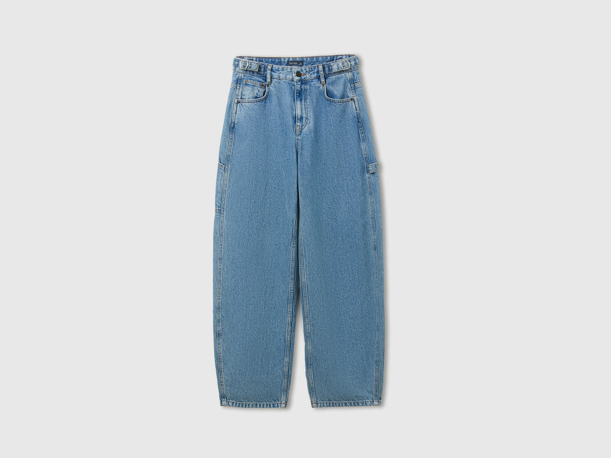 Jeans barrel fit lavaggio chiaro