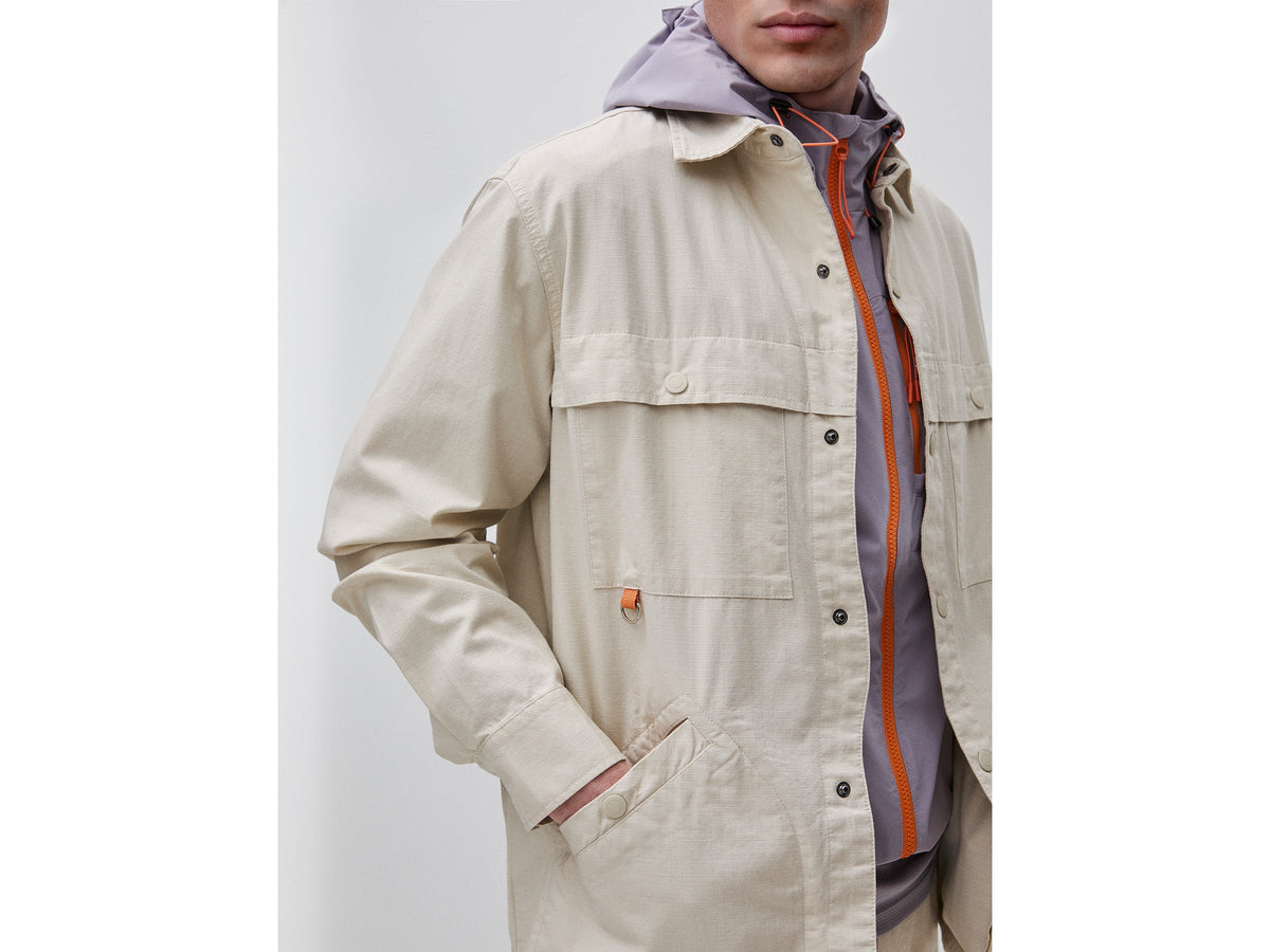 Giacca-camicia in tessuto tecnico