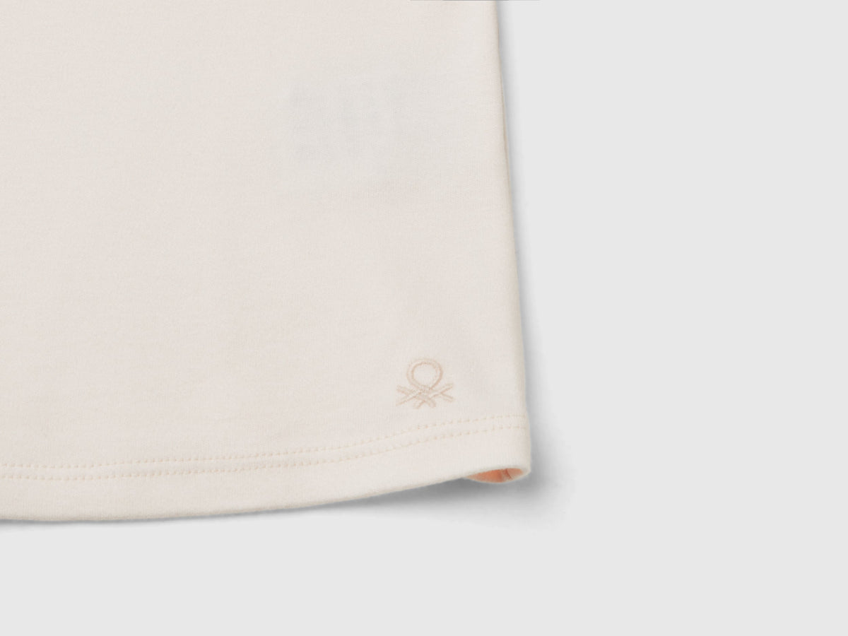 T-shirt dolcevita in caldo cotone bio