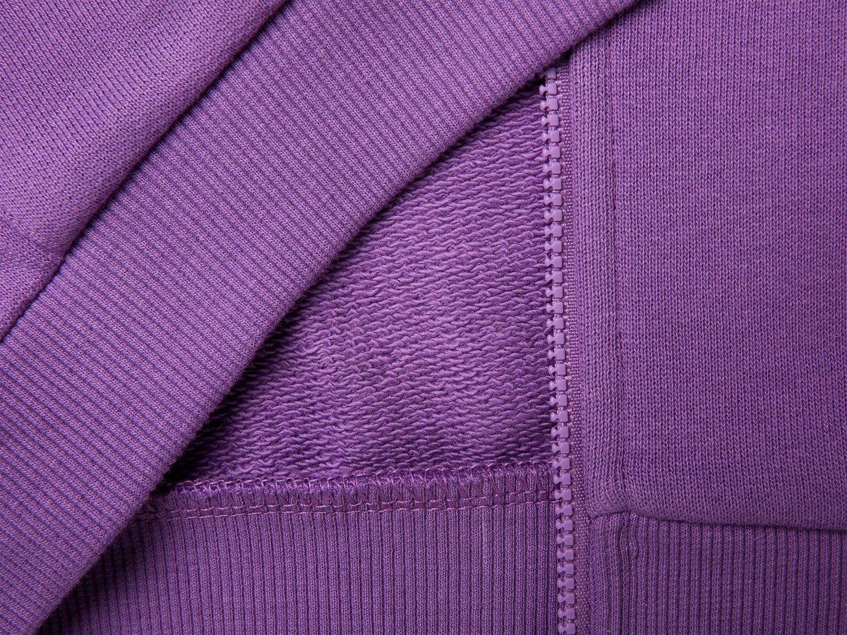 Felpa con zip e stampa