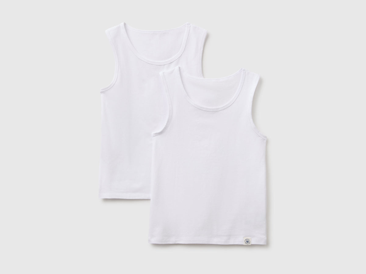 Due canotte intime in cotone stretch