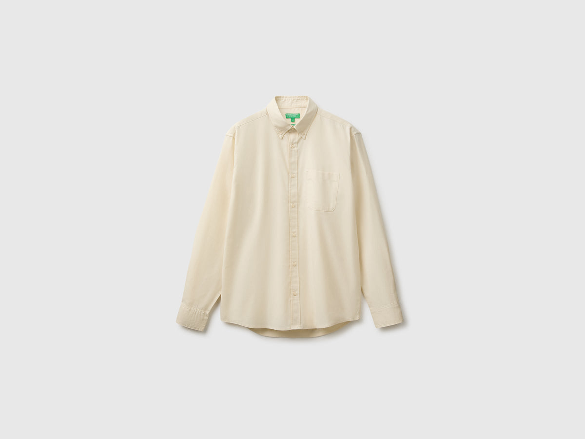 Camicia button down in flanella 100% cotone bio