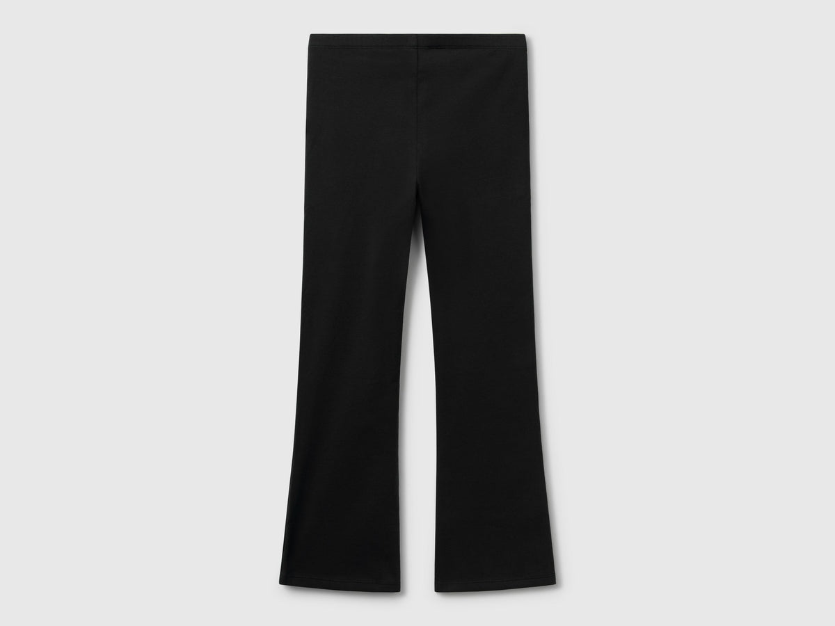 Leggings a zampa in cotone stretch