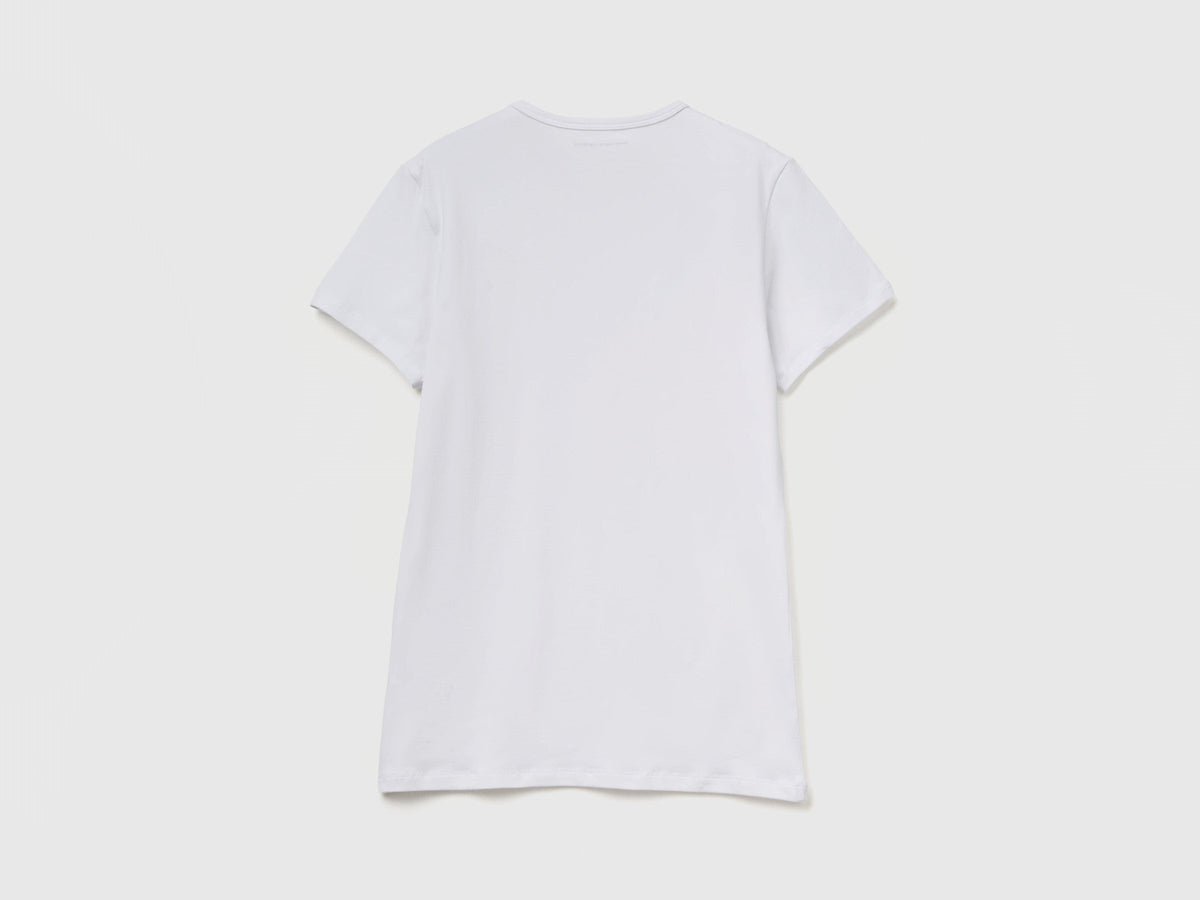 T-shirt in cotone stretch