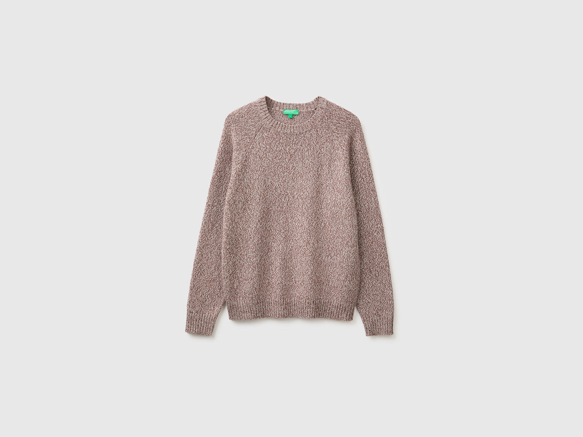 Maglia color block in misto lana