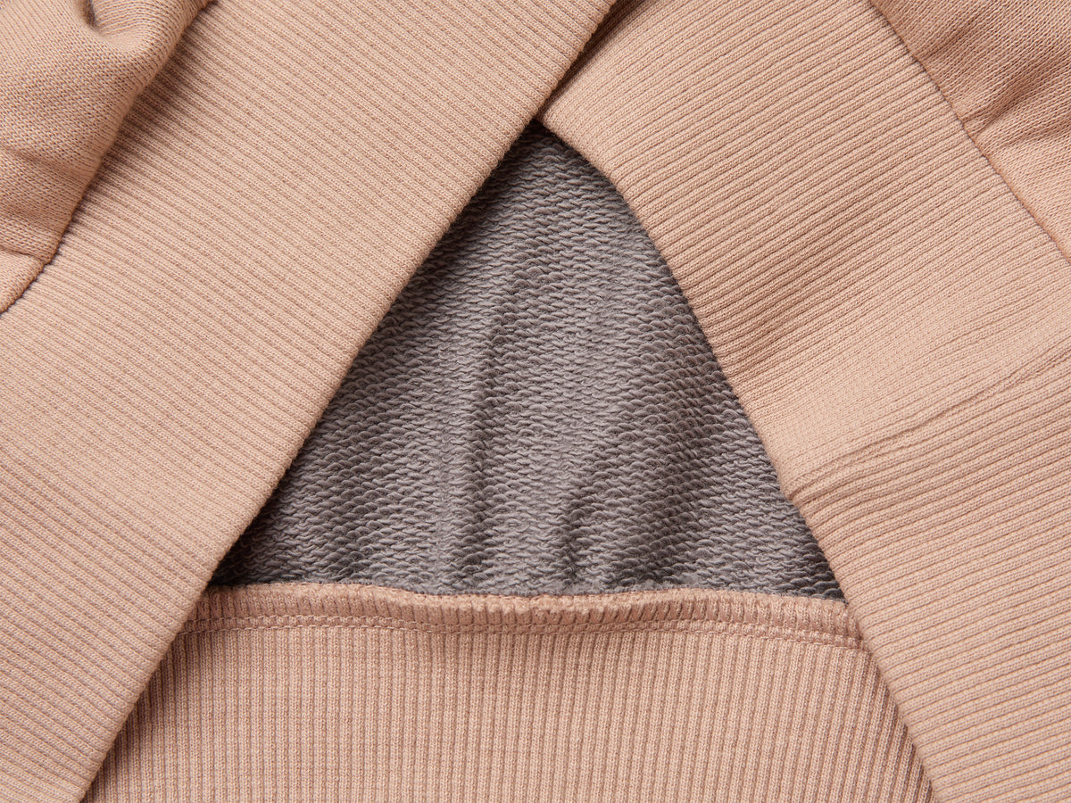 Felpa color block con ricamo