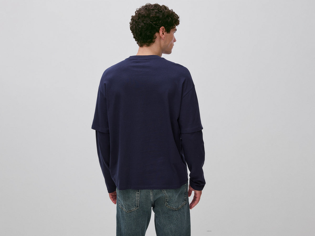 T-shirt con doppia manica 100% cotone