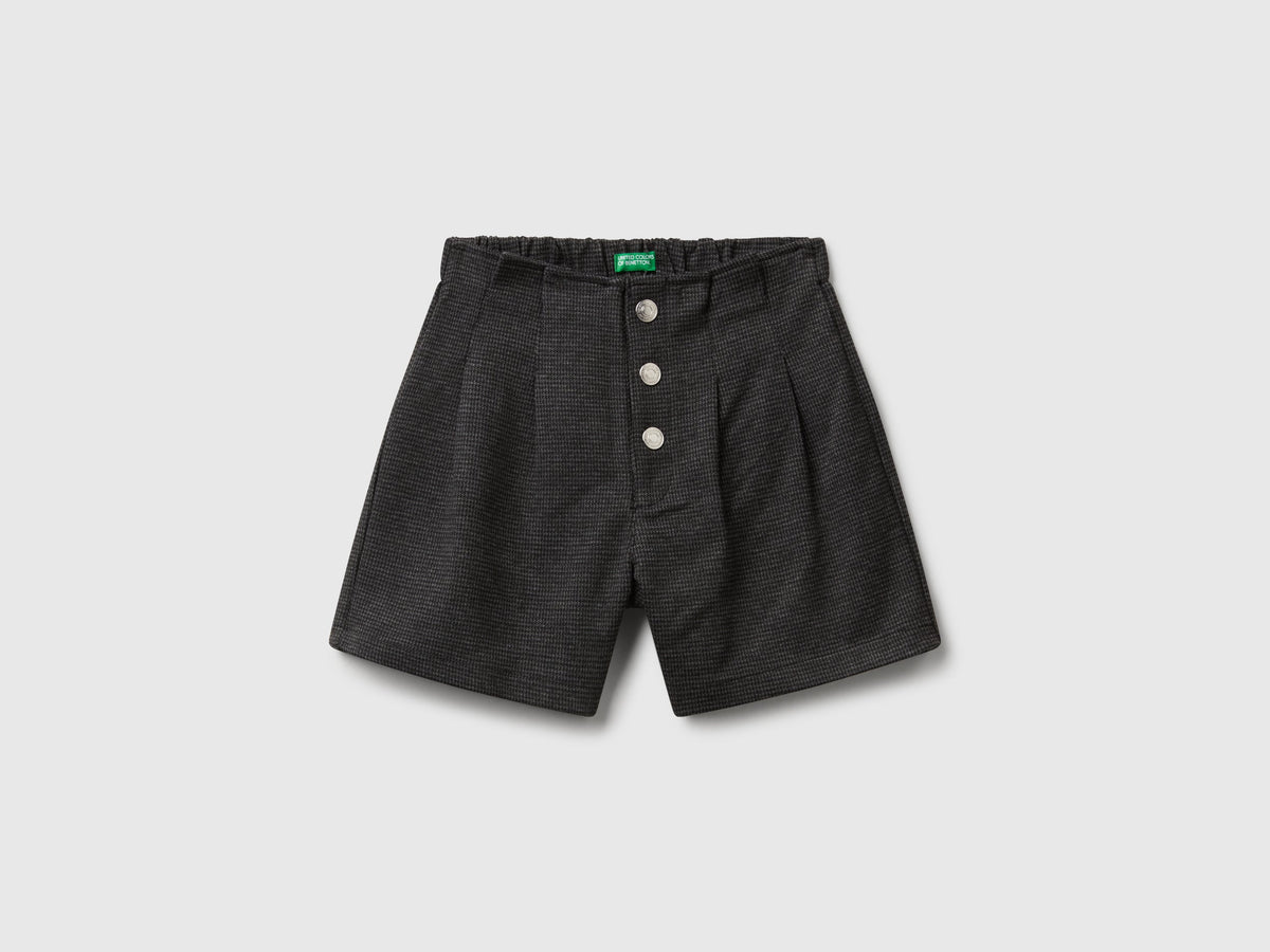Pantaloni corti pied de poule