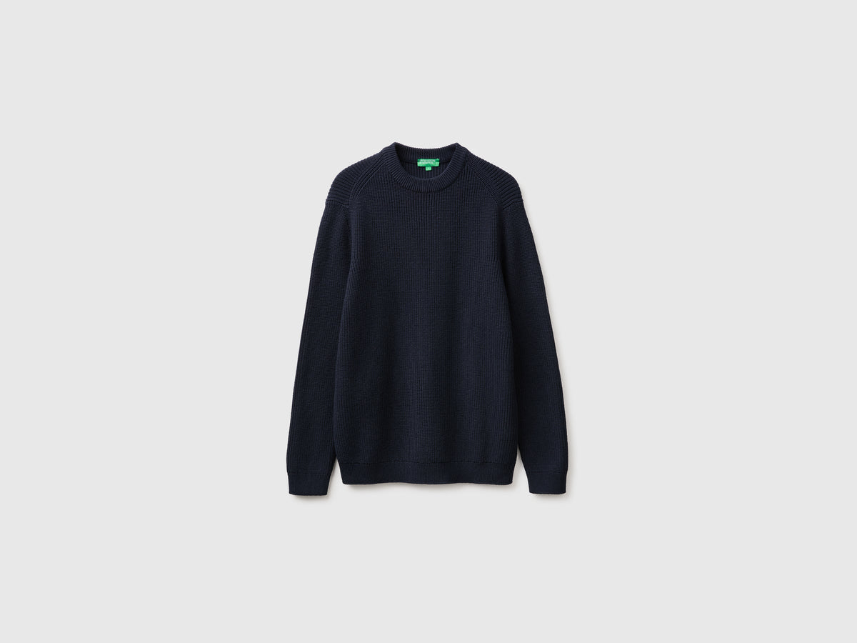 Maglia regular fit in misto lana