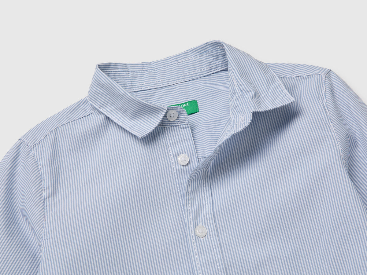 Camicia a righe 100% cotone