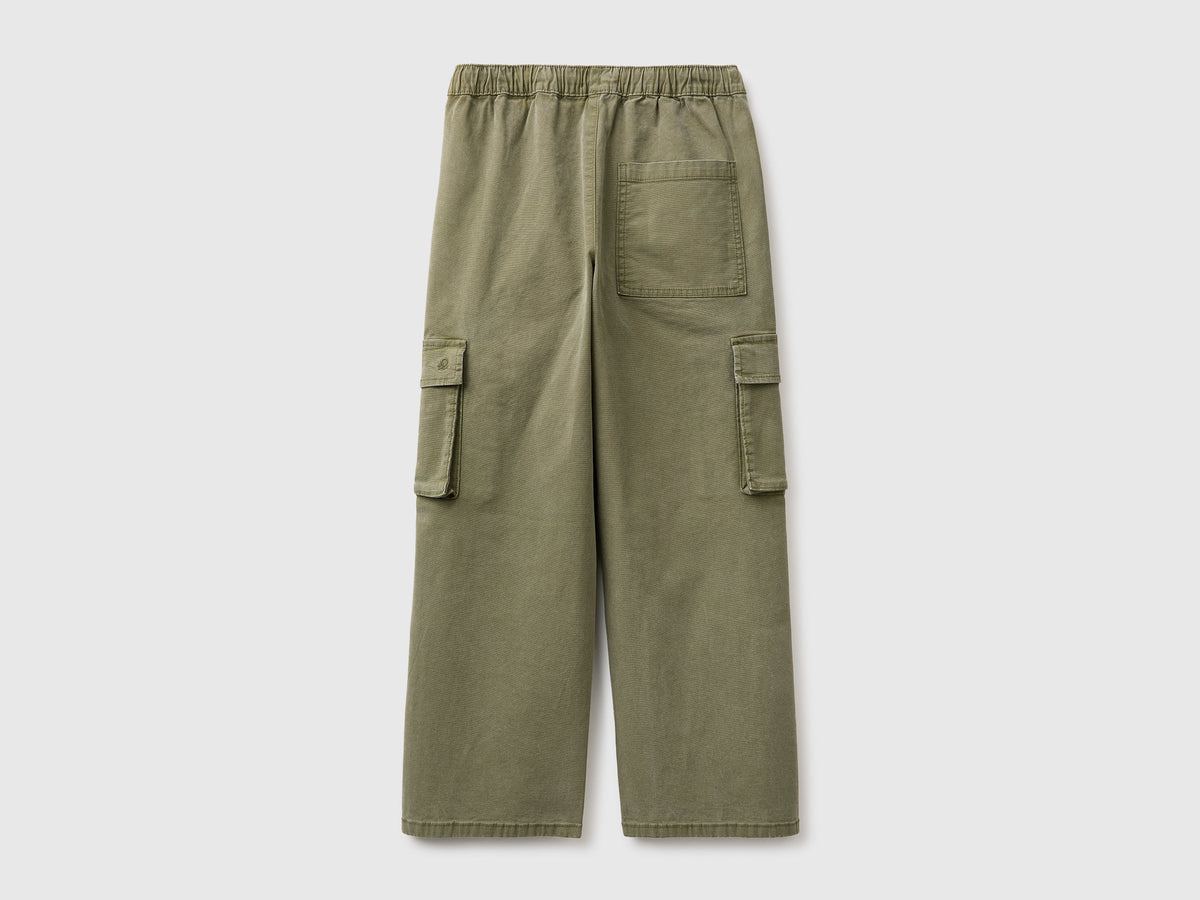 Pantaloni cargo con coulisse