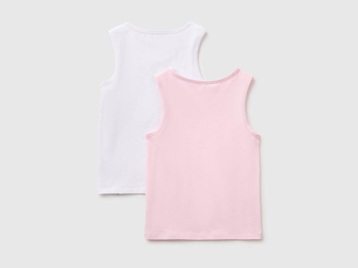Due canotte intime in cotone stretch