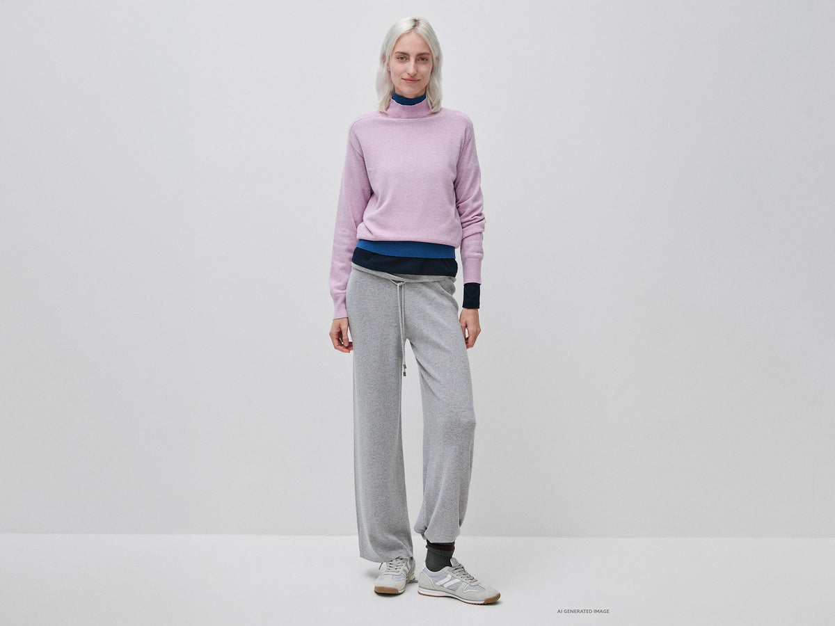 Maglia dolcevita in misto cashmere