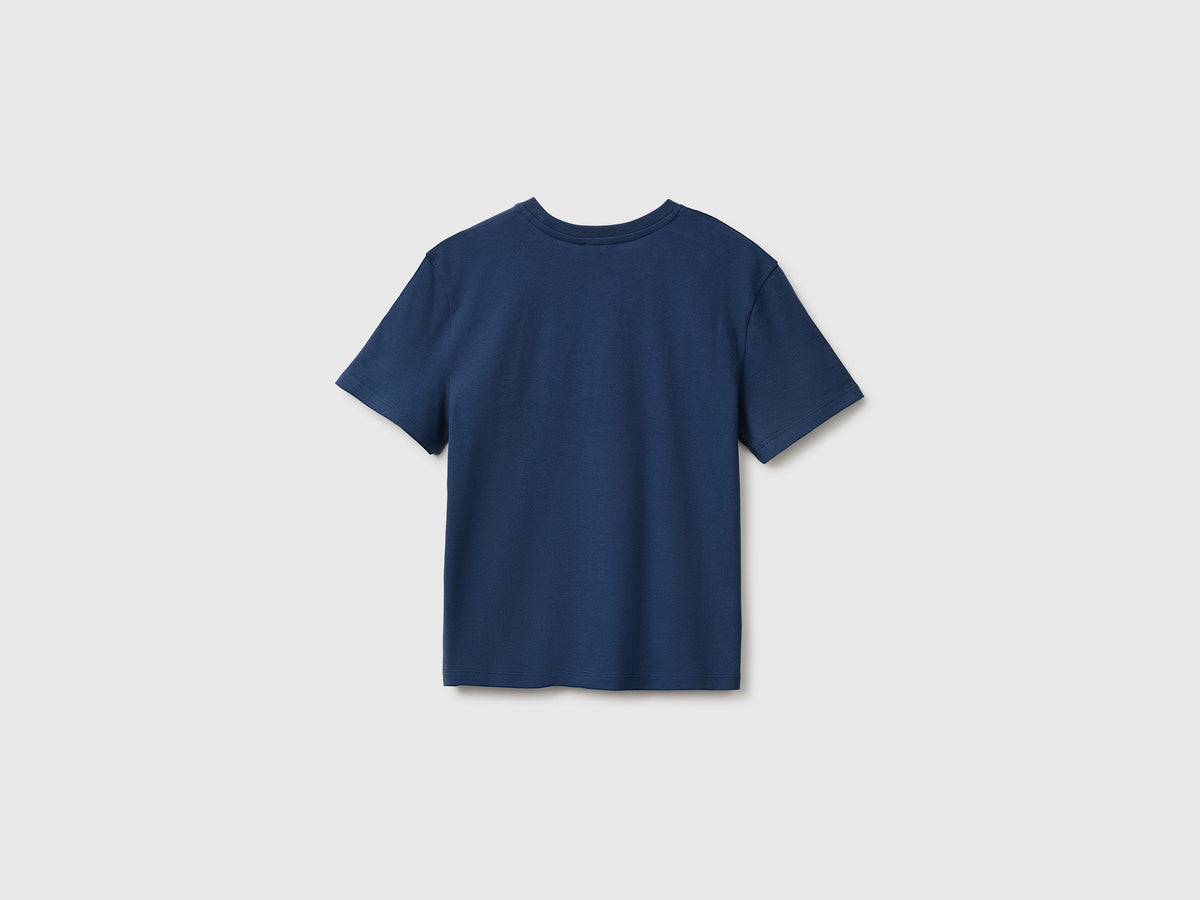 T-shirt con stampa glitter