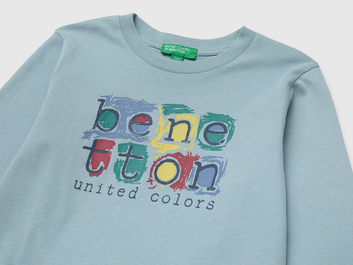 T-shirt manica lunga con stampa