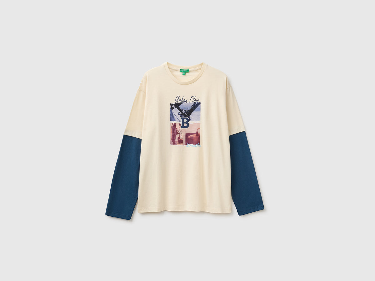 T-shirt over fit in cotone bio