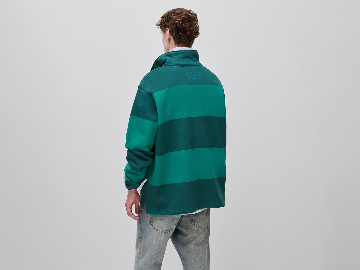 Felpa a righe Benetton Rugby 100% cotone