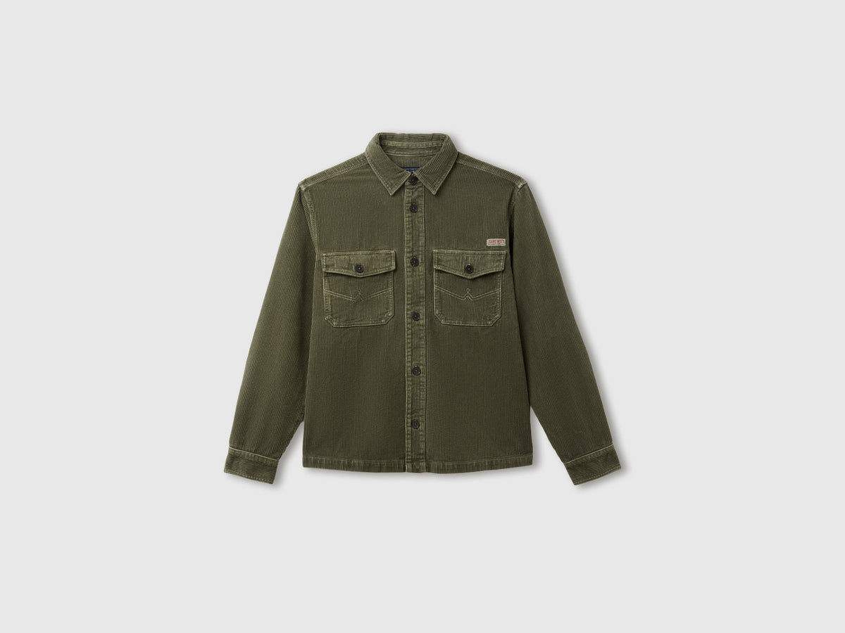 Camicia in velluto a coste effetto used