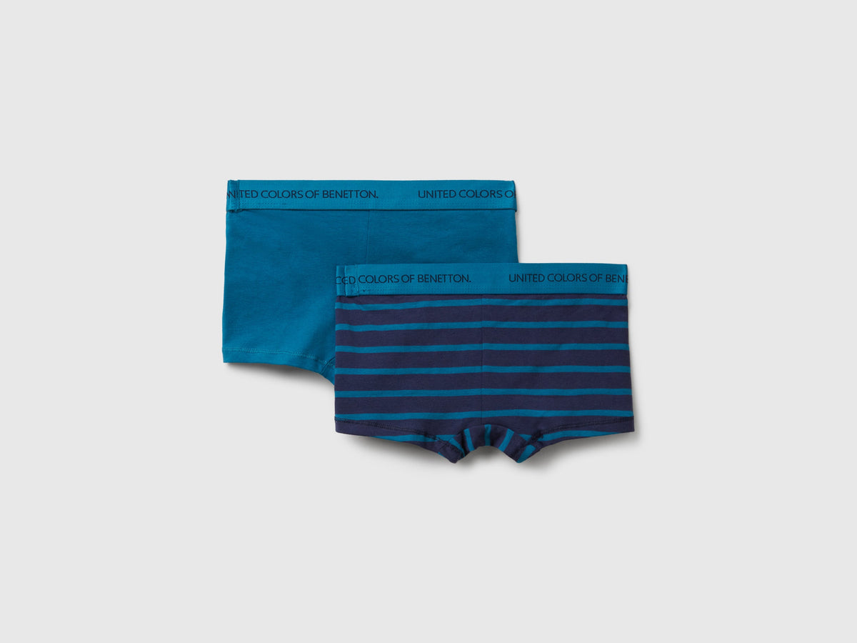 Due boxer in cotone stretch