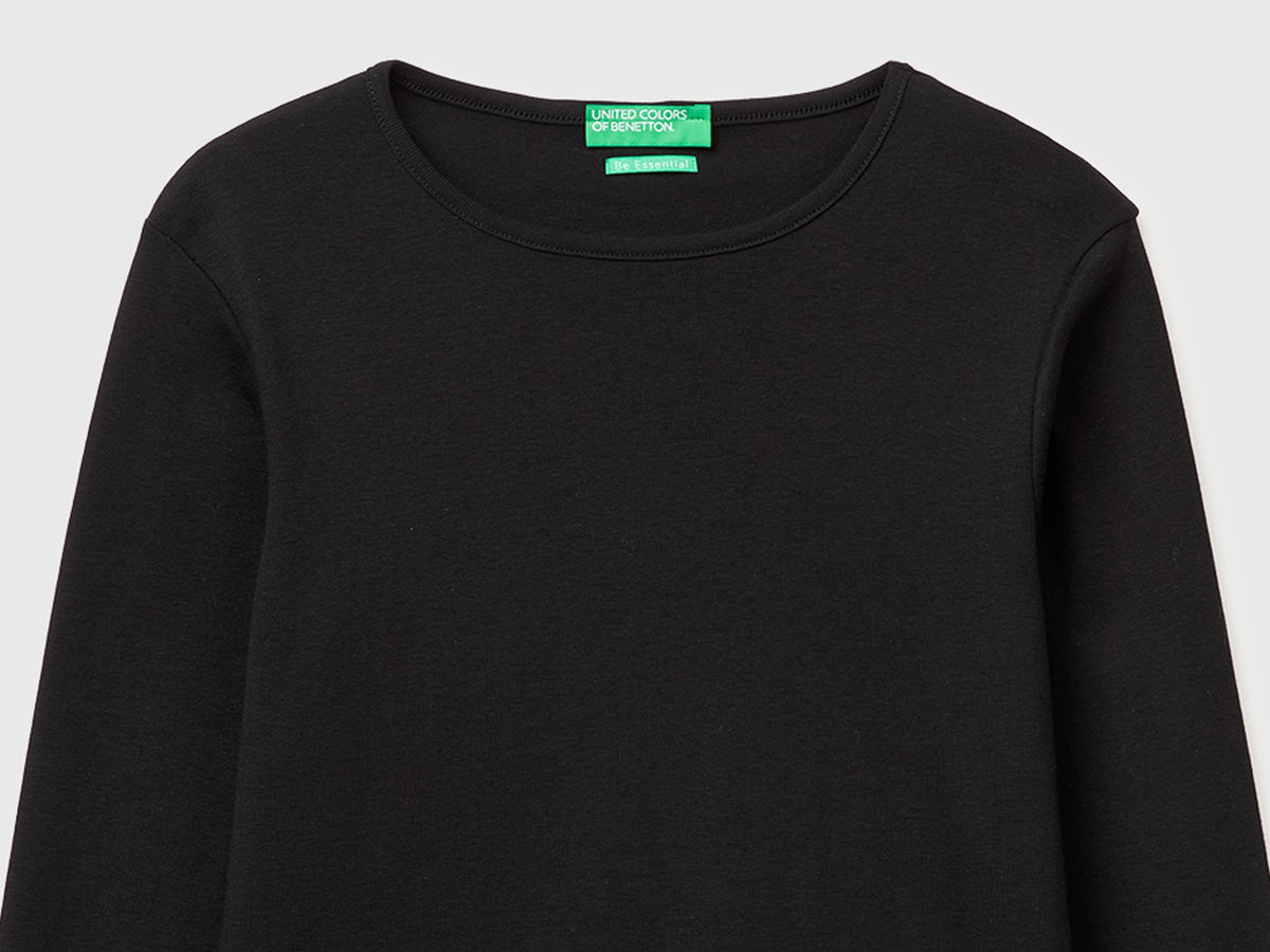 T-shirt slim fit a manica lunga