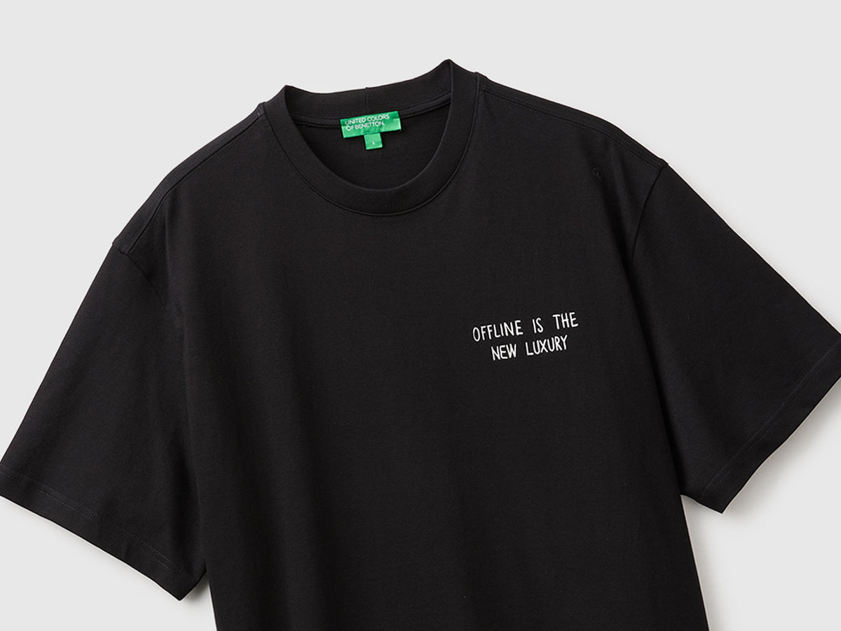 T-shirt relaxed fit con stampa