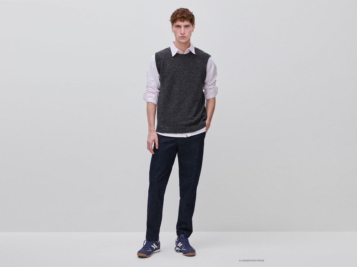 Gilet in maglia di misto alpaca